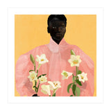 Girl Holding Flowers 2 (Print Only) thumbnail