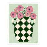 Checkered vase with anemones (Print Only) thumbnail
