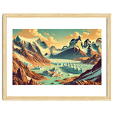 Vintage Argentina, Patagonia Glaciers Poster thumbnail