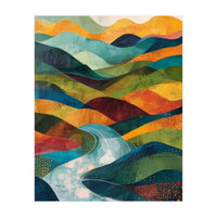 Abstract Rolling Hills Landscape (Print Only)