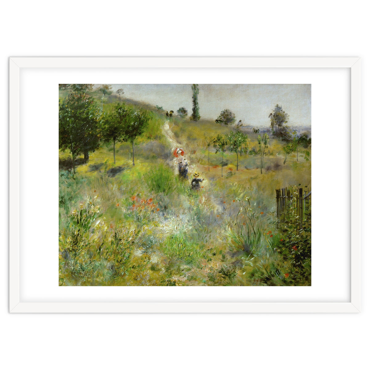 Chemin montant dans les hautes herbes. Oil on canvas (around 1875) 60 x 74 cm R. F. 2581.