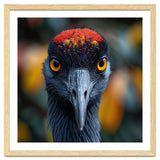 Close Up Of A Strikingly Beautiful Bird Face thumbnail