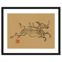 Kirin On Brown Paper