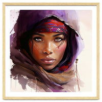 Watercolor Tuareg Woman #6