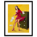 Pinup Girl In Office Accident thumbnail