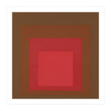 JOSEF ALBERS - HOMAGE TO THE SQUARE, RED, BROWN  (Print Only) thumbnail