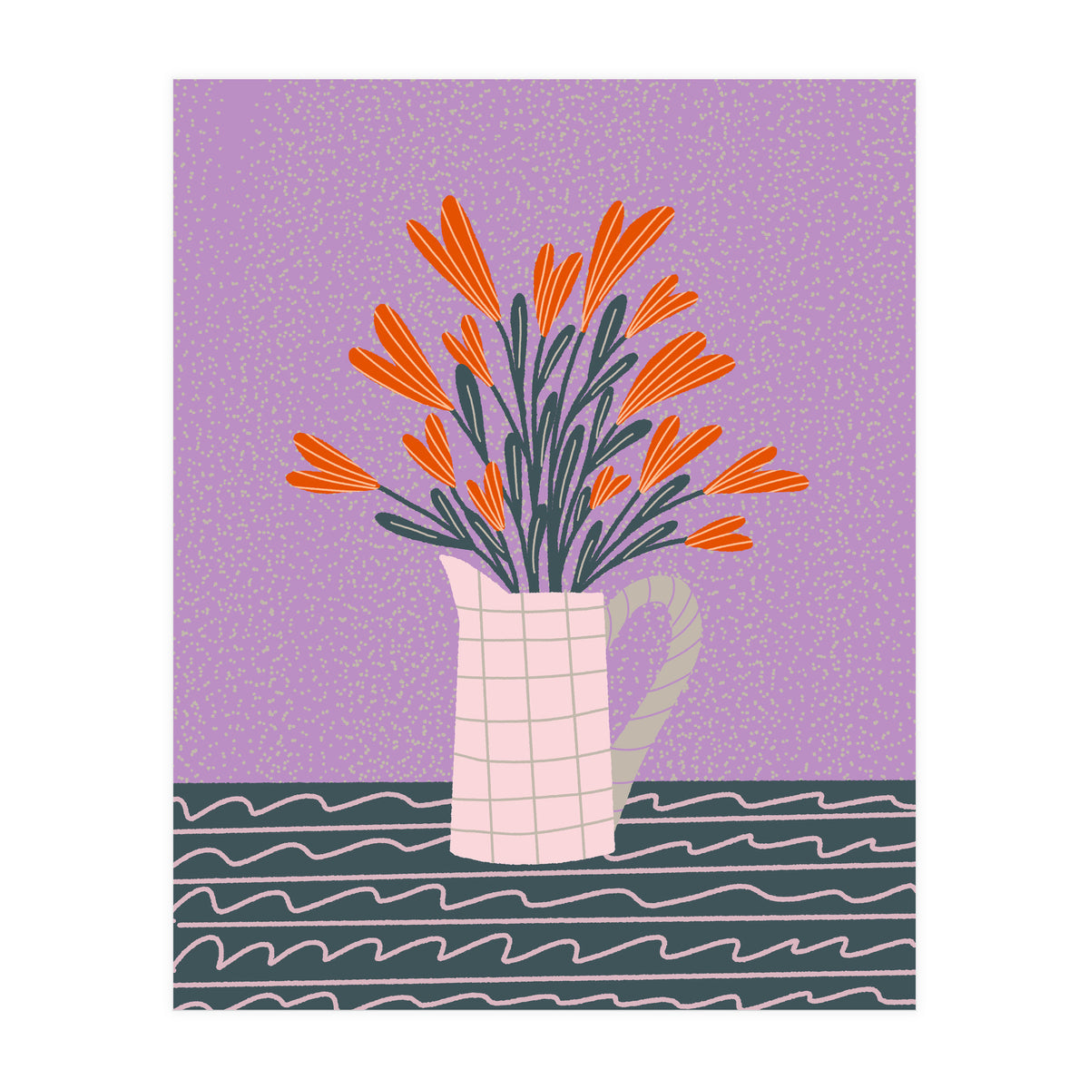 Floral Pitcher  (Print Only)