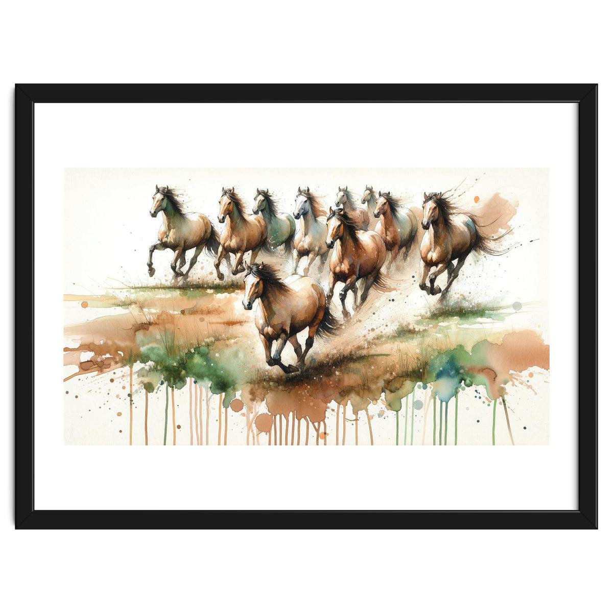 Galloping Horse Herd
