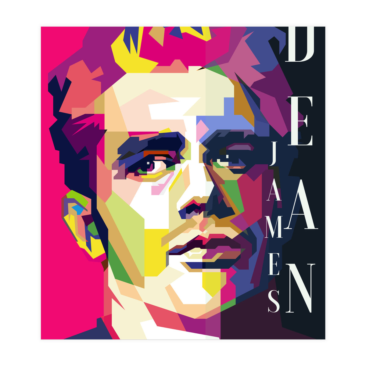 James Dean 60s Hollywood Movies Pop Art Wpap (Print Only)