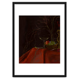 Dark Baroque Still Life Table and Wine oil thumbnail