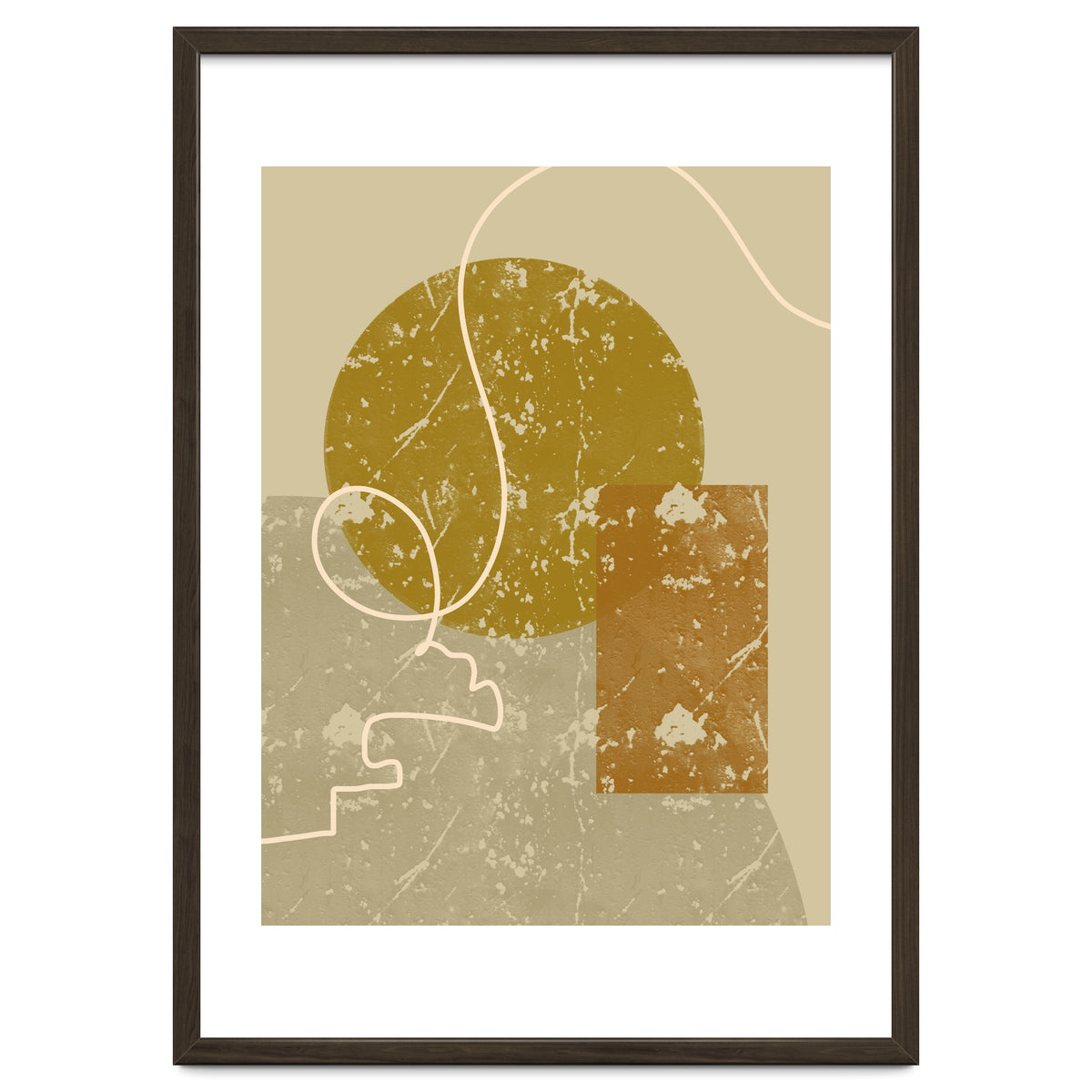 Geometric Composition with an Organic Touch