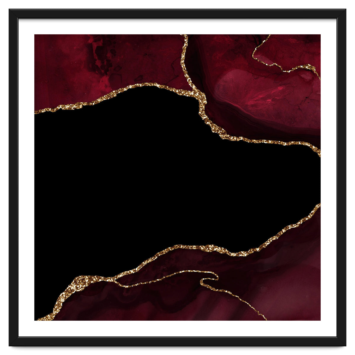 Burgundy & Gold Agate Texture 04