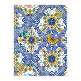 Sicilian Italian Tiles Butterflies And Flowers (Print Only) thumbnail