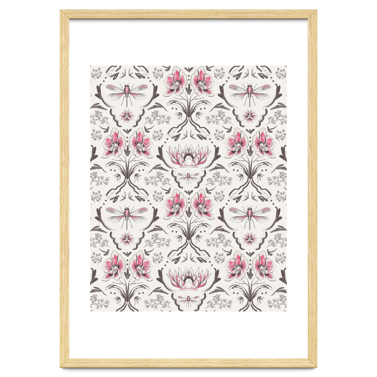 Bohemian Garden Pink Pattern