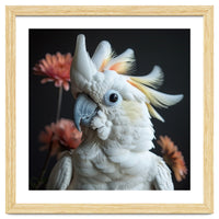 Beautiful Cockatoo Parrot With Yellow Crest