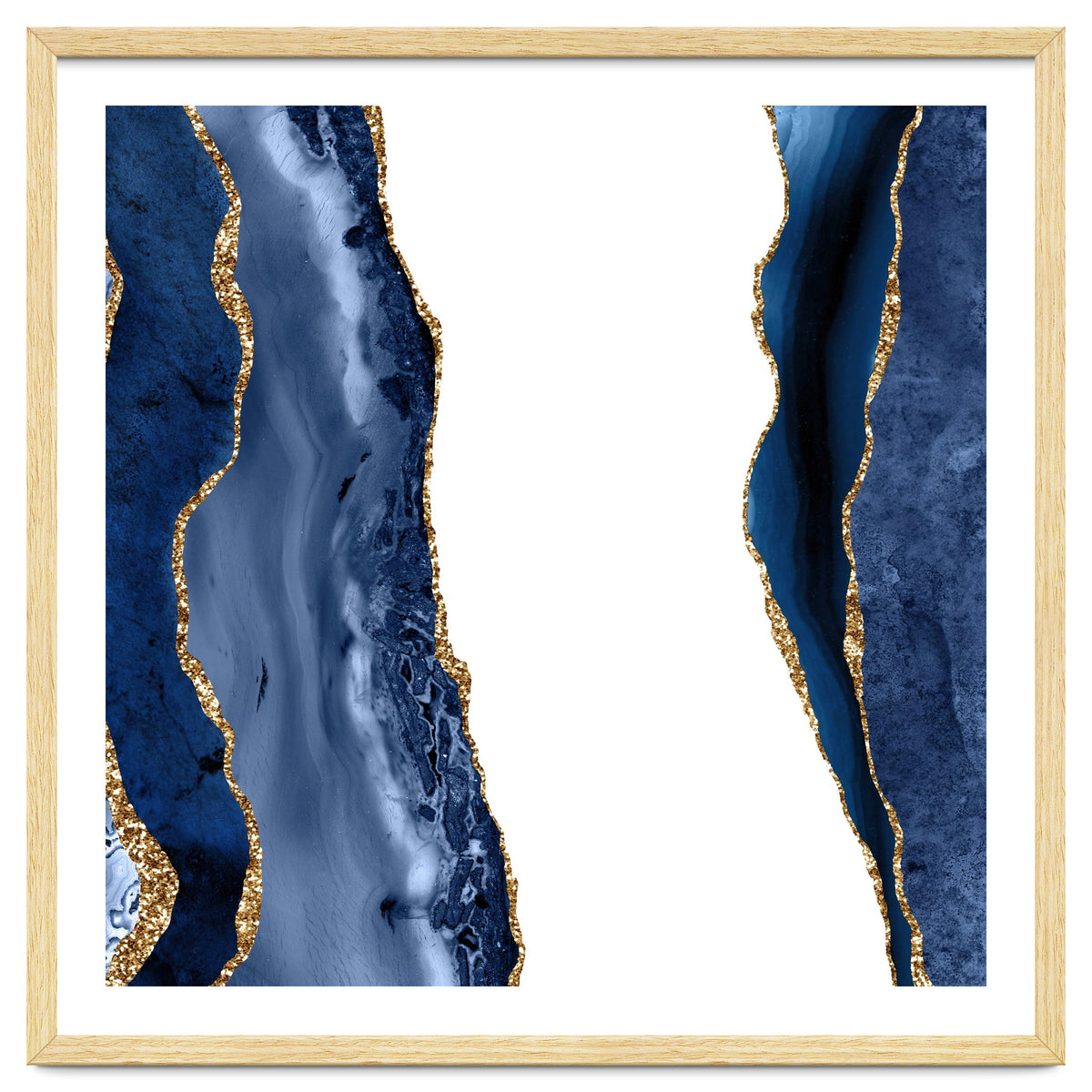Navy & Gold Agate Texture 28