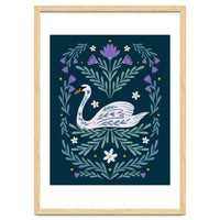 Swan Purple And Teal