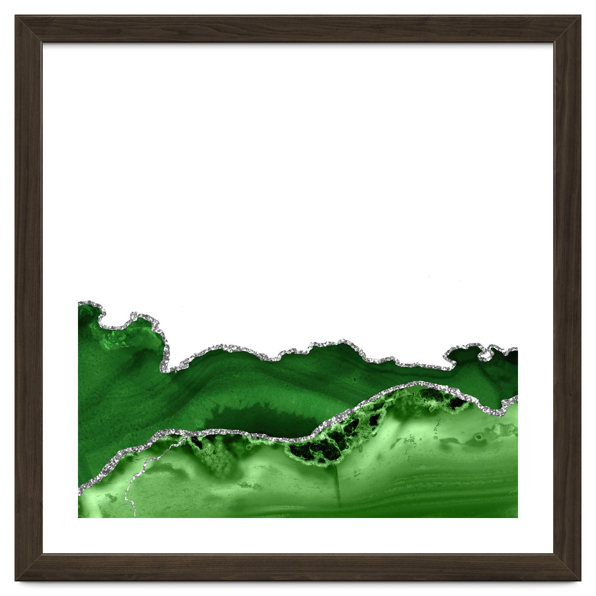 Green & Silver Agate Texture 12