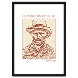 Self Portrait With Grey Felt Hat – Vincent Van Gogh thumbnail