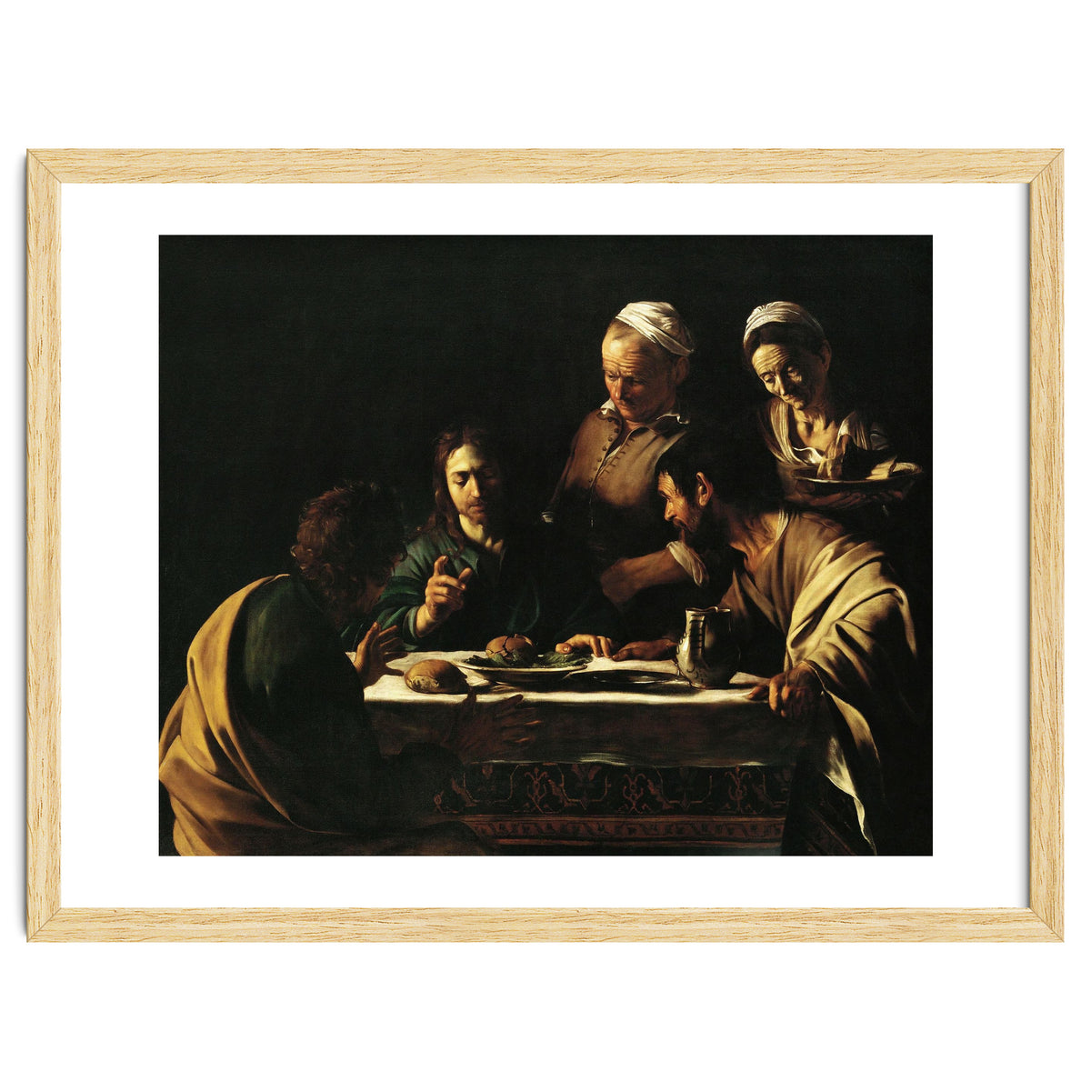 Caravaggio / 'Supper at Emmaus', 1606, Oil on canvas, 141 x 175 cm. JESUS. CRISTO RESUCITADO.
