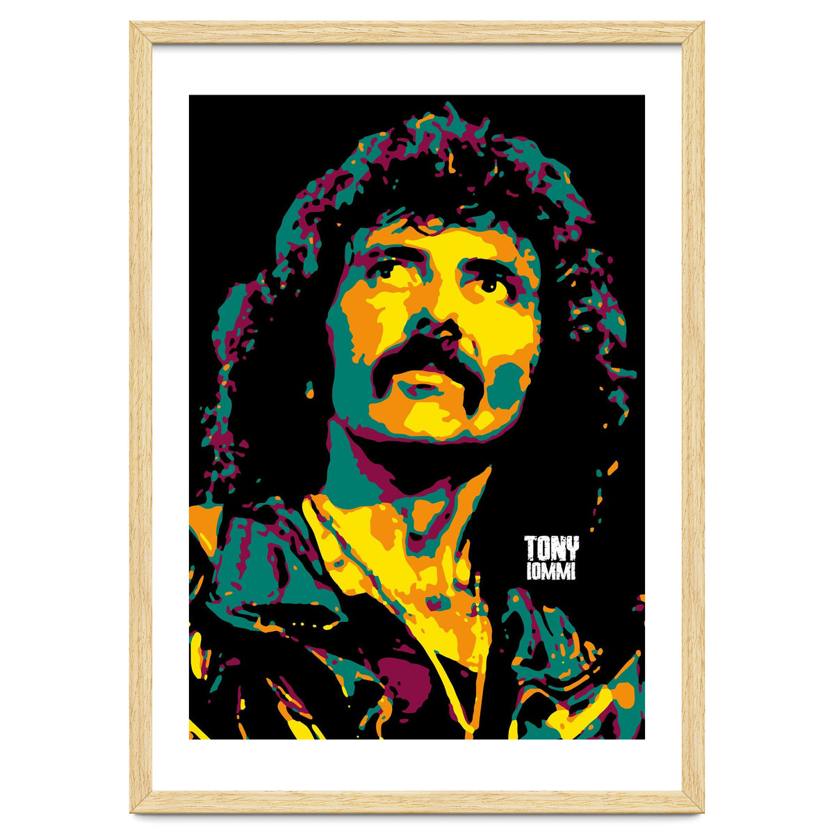 Tony Iommi Portrait Pop Art