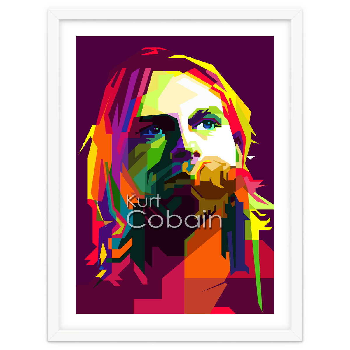Kurt Cobain Grunge Music Pop Art WPAP