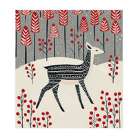 Fawn in a Winter Landscape (Print Only)