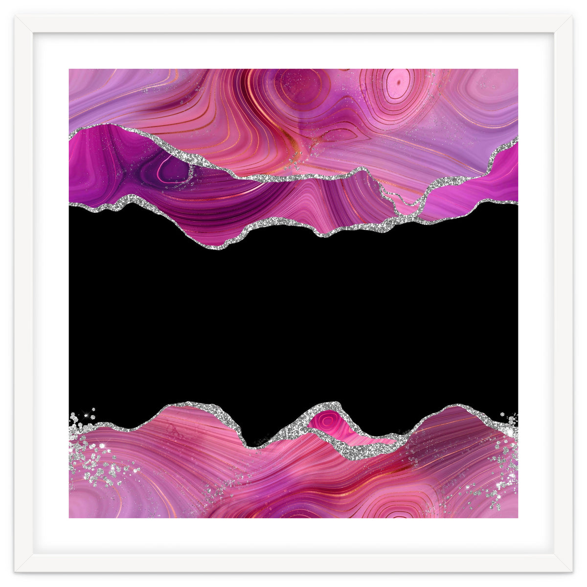 Magenta & Silver Agate Texture 03