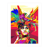 Beauty Traditional Ethnic Woman Pop Art (Print Only) thumbnail