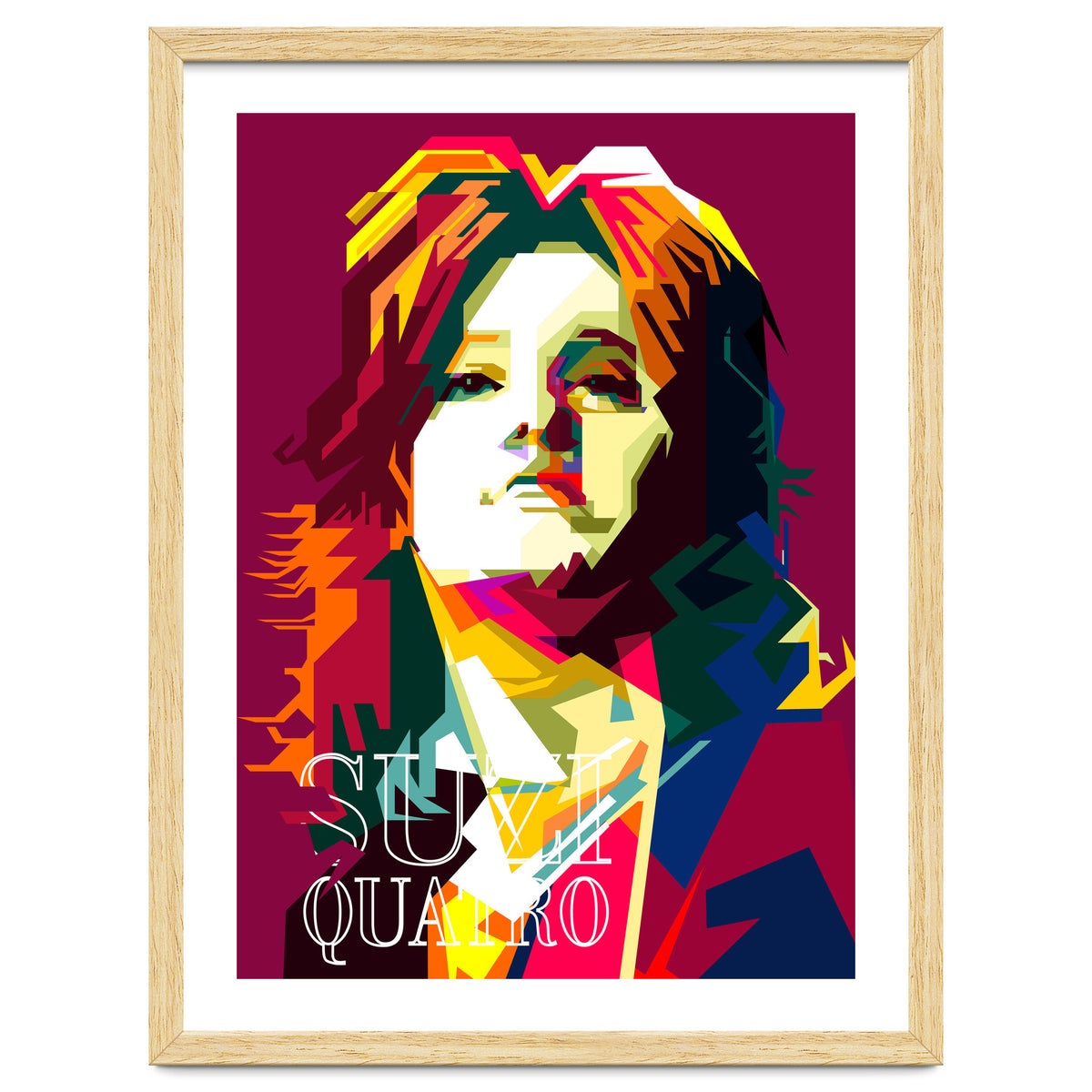 Suzi Quatro Blues Singer Pop Art WPAP