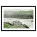 Tourists at the edge of the big river - Iceland thumbnail