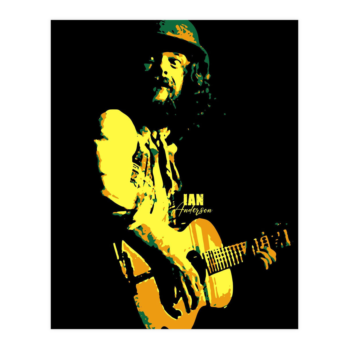 Ian Anderson Rock Music Legend (Print Only)