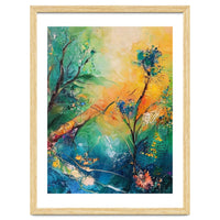 Abstract Botanical Forest Landscape