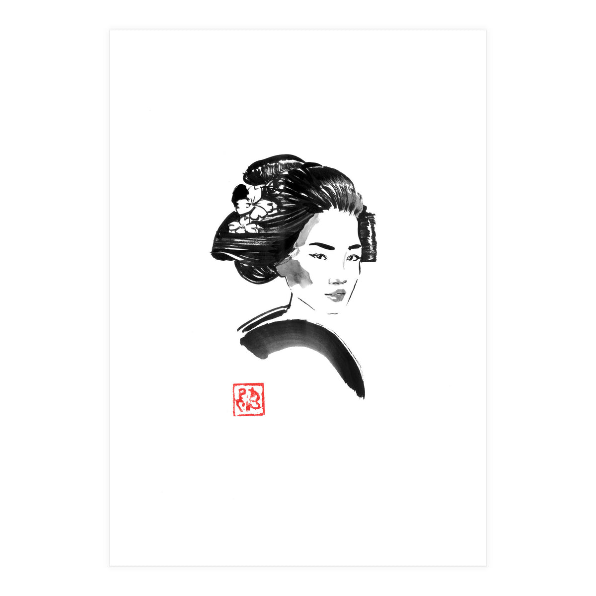Geisha Hair Style (Print Only)