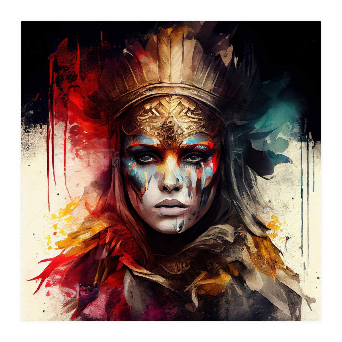 Powerful Warrior Woman #4 (Print Only)