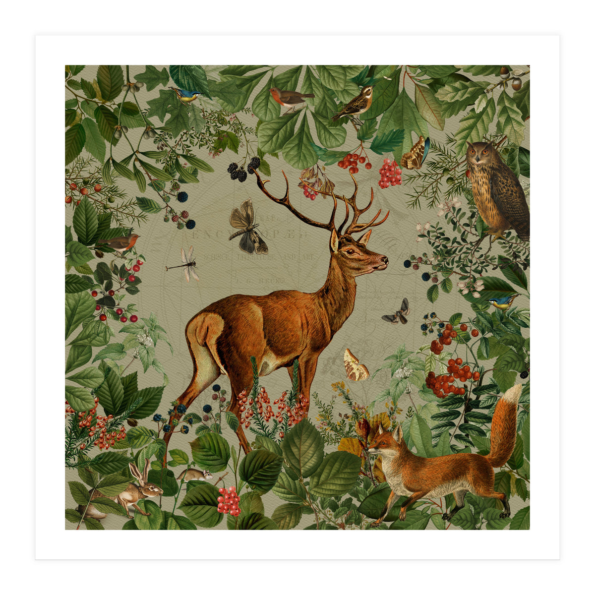 Nostalgic autumn guardians of the forest 3 (Print Only)