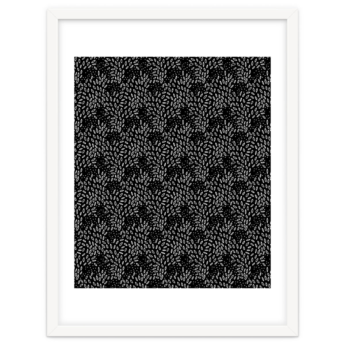 Black Floral Pattern