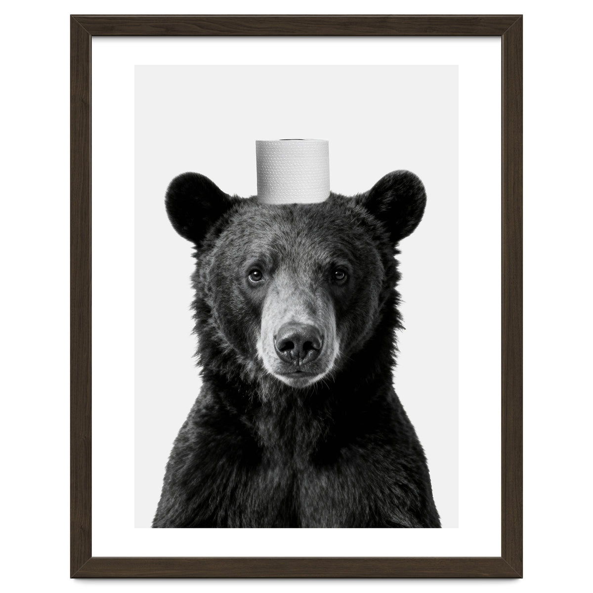 Bear, Toilet Paper Crown, Nursery Animal Art for Children