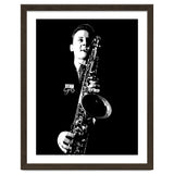 Stan Getz American Jazz Saxophonist in Grayscale thumbnail