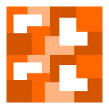 Orange Abstract Square Tiles (Print Only) thumbnail