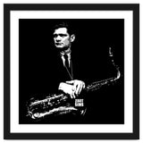 Zoot Sims American Jazz Saxophonist in Grayscale thumbnail