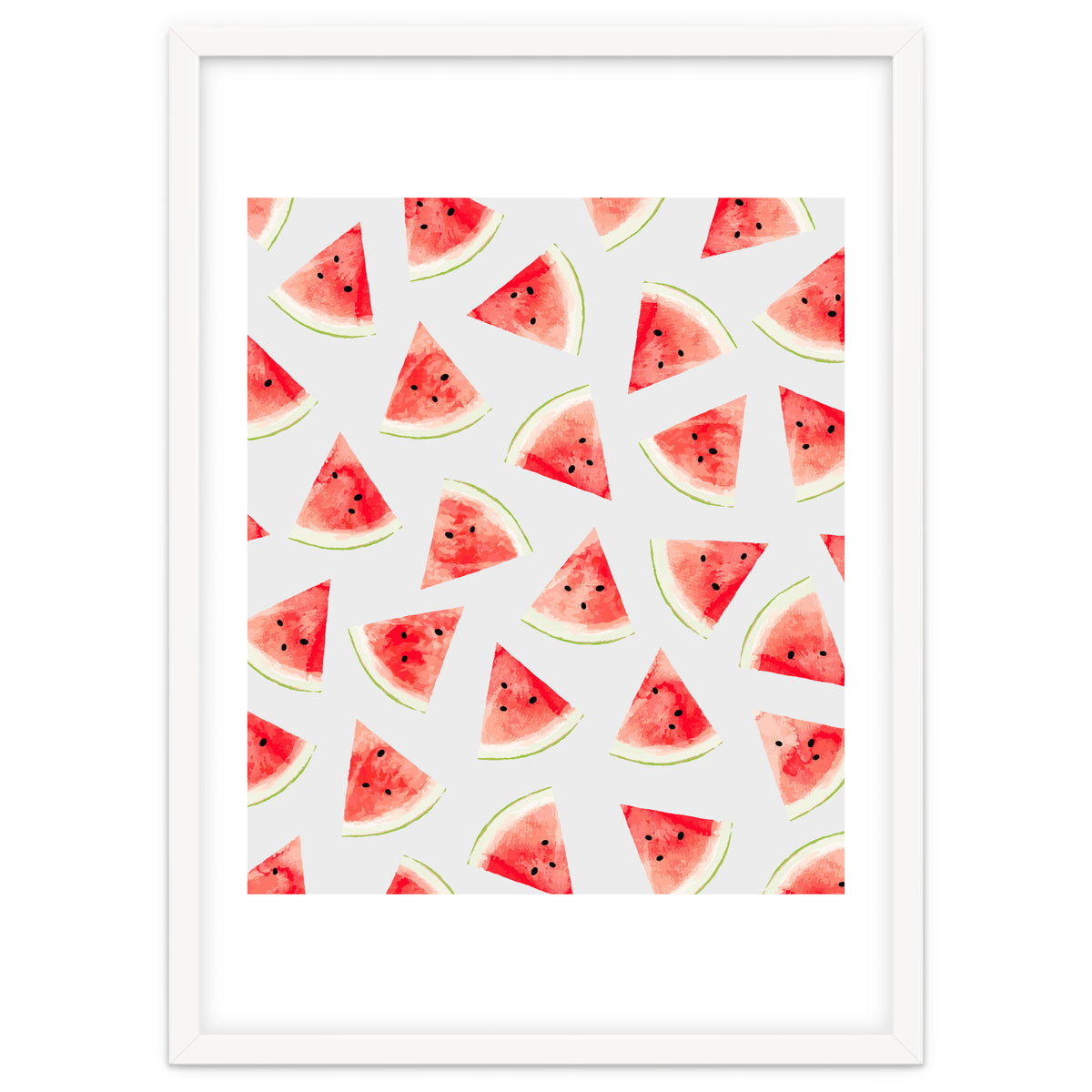 Watercolor Watermelon Pattern
