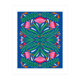 Bold Symmetrical Flowers (Print Only) thumbnail