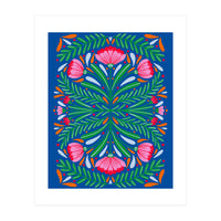 Bold Symmetrical Flowers (Print Only)