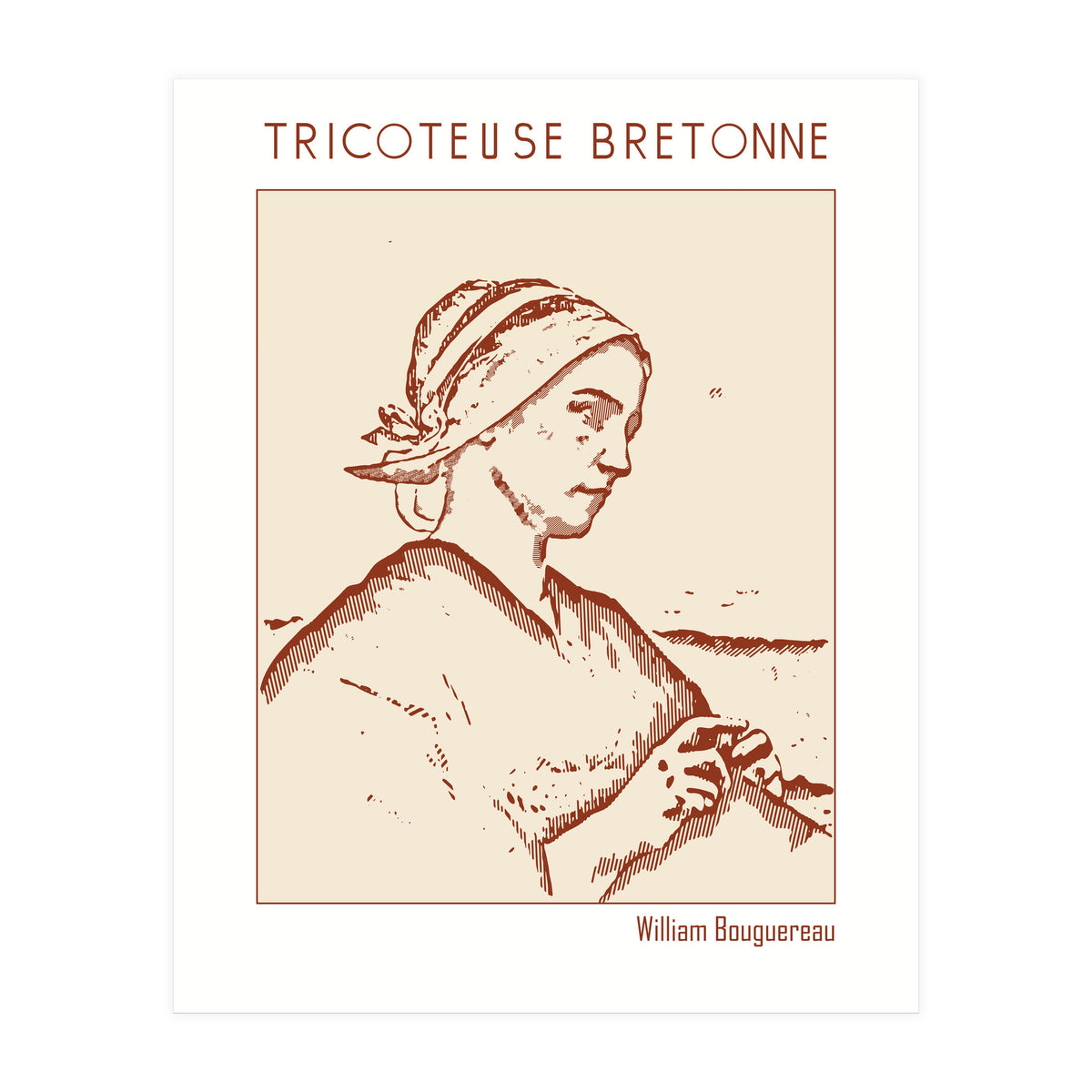 Tricoteuse Bretonne – William Bouguereau (Print Only)