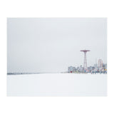 Amusement park in the winter seascape (Print Only) thumbnail