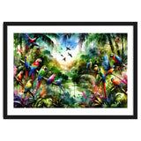 Watercolor Tropical Birds In The Jungle thumbnail