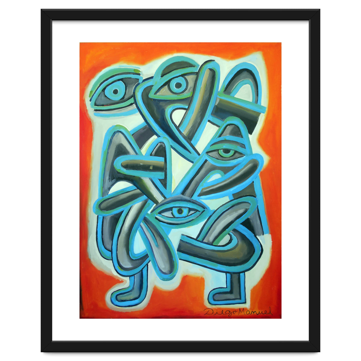 Graffiti Con Ojos Y Lenguas