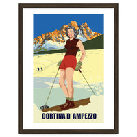 Ski Girl at Cortina D'Ampezzo, Italy