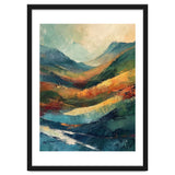 Textured Impasto Mountain Valley Landscape thumbnail